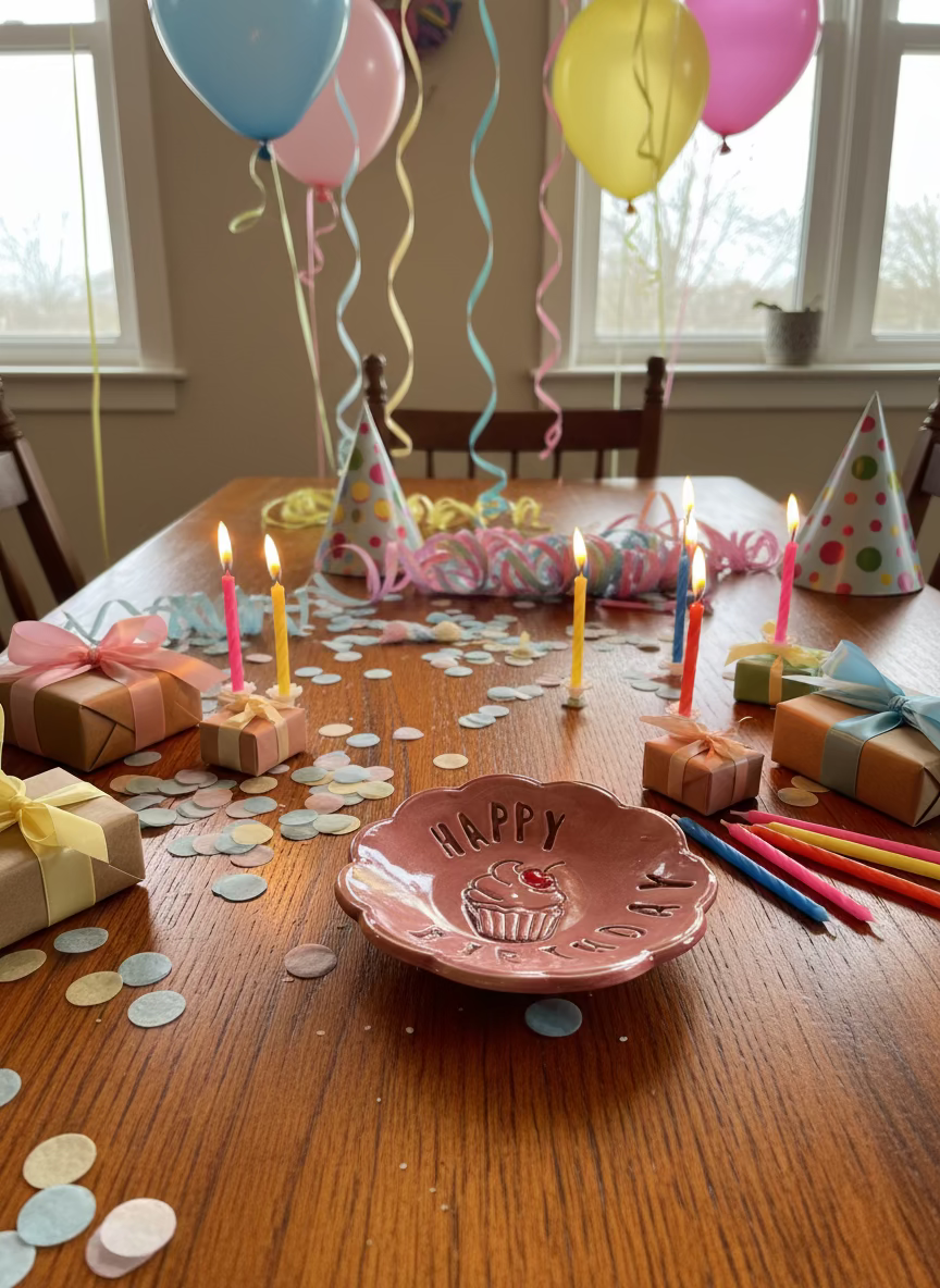 Trinket Dish - Happy Birthday