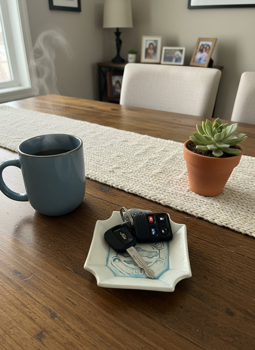Retro-bird Square Dish