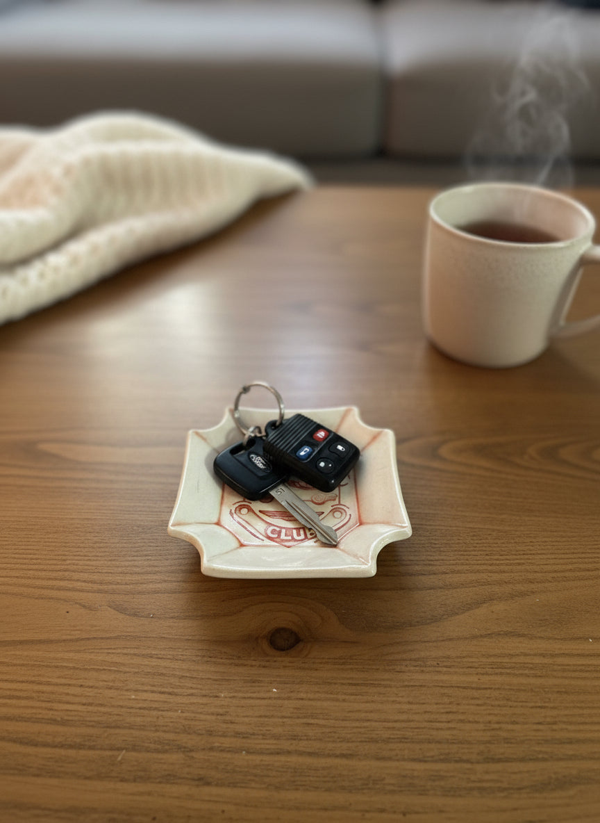 Retro-bird Square Dish