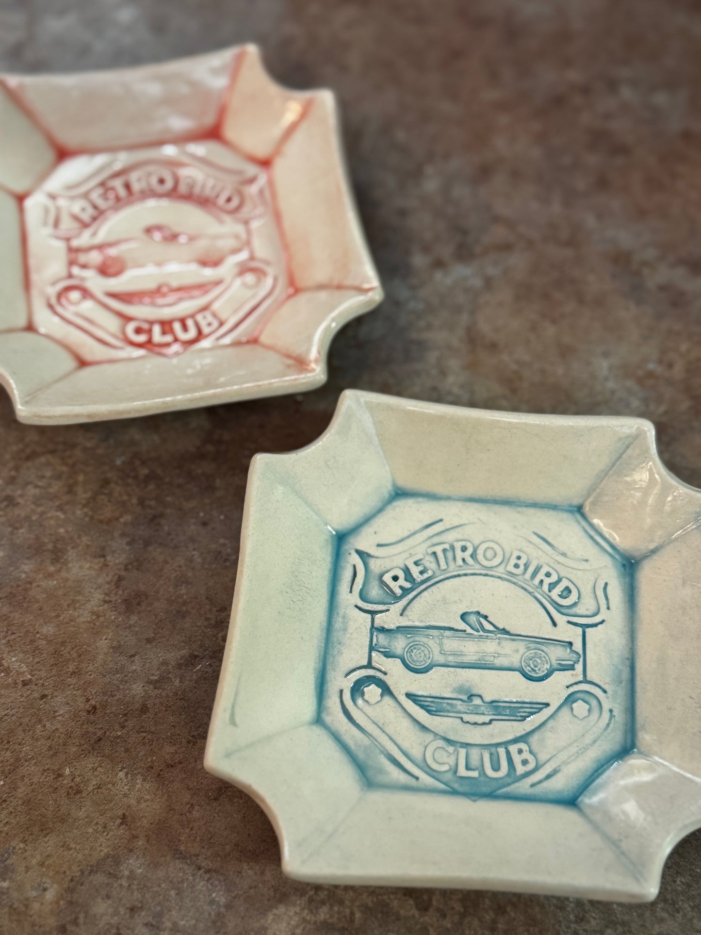 Retro-bird Square Dish