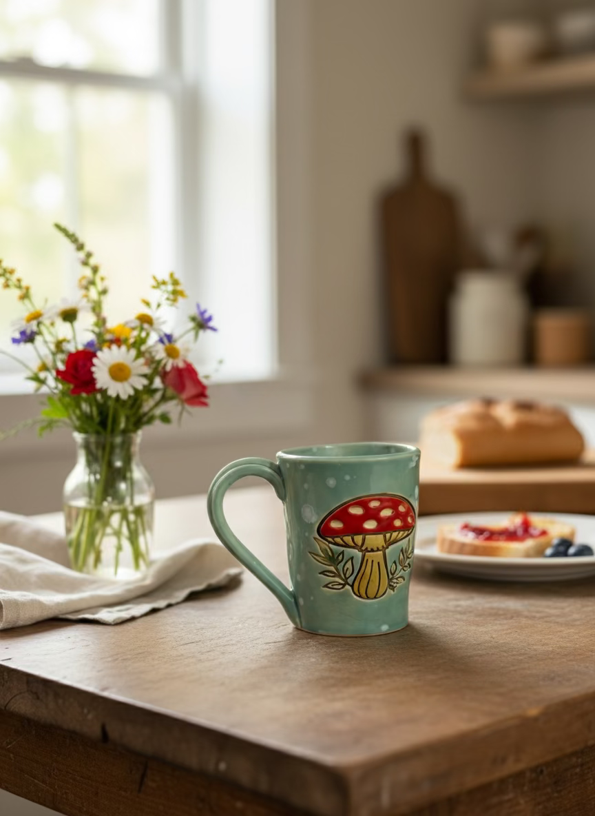 Mushroom Mug-Tea with Intention Gift Set
