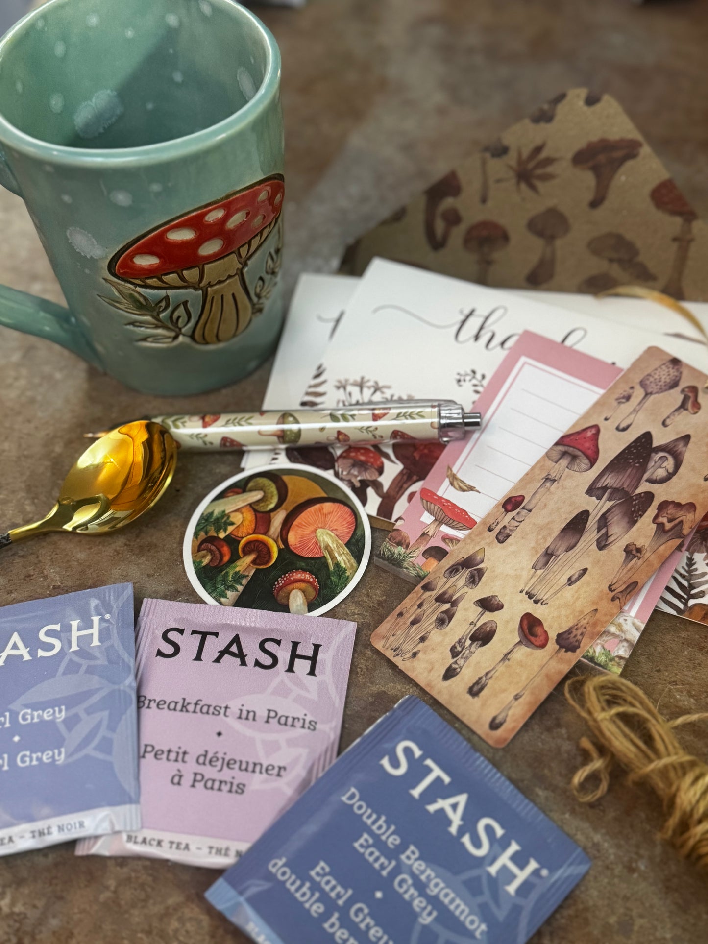 Mushroom Mug-Tea with Intention Gift Set