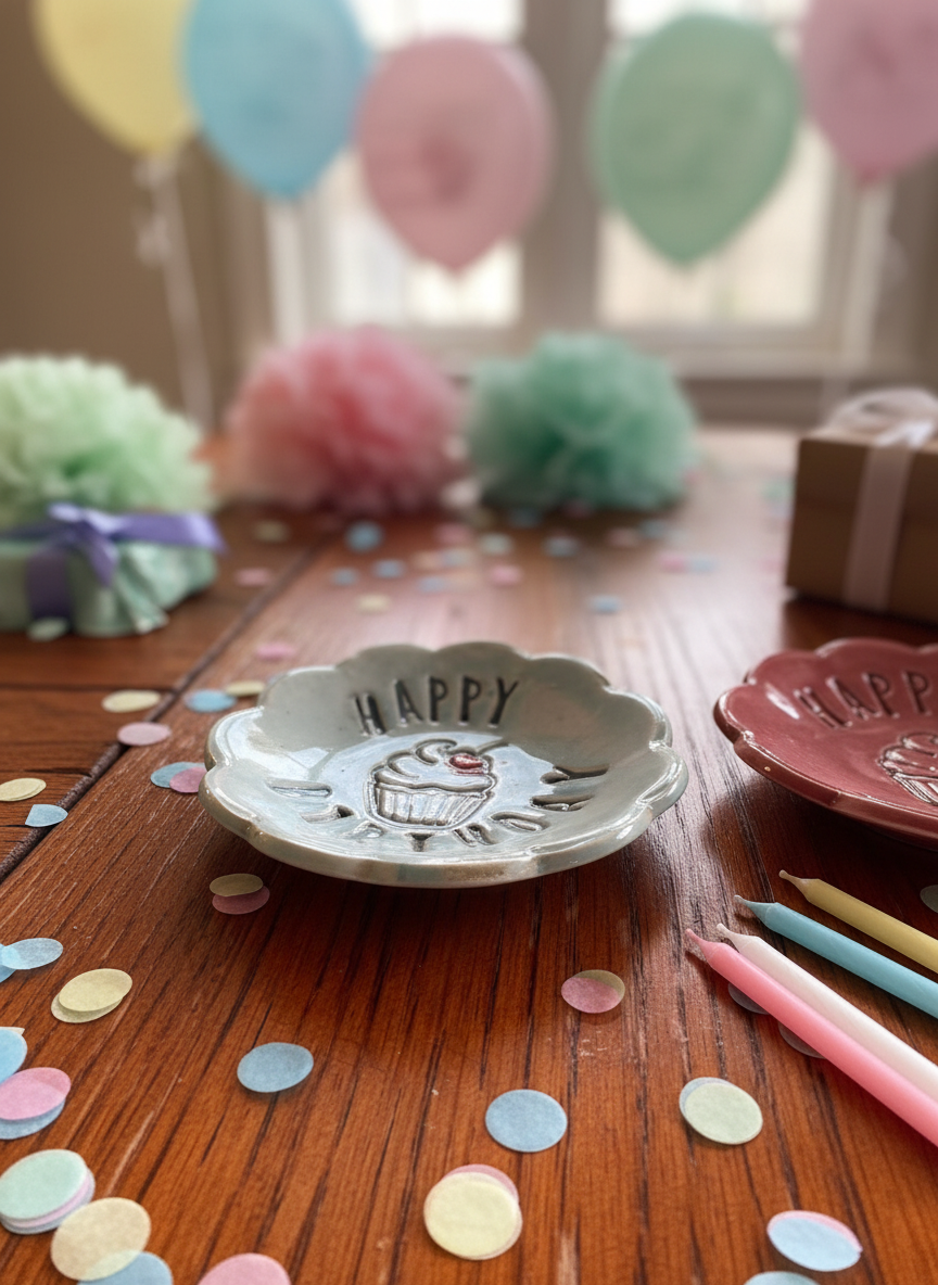 Trinket Dish - Happy Birthday