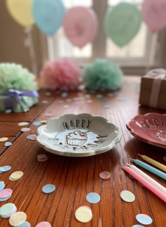 Trinket Dish - Happy Birthday